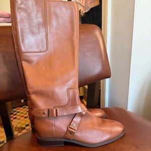 Nine West Brown Leather Riding Boots
